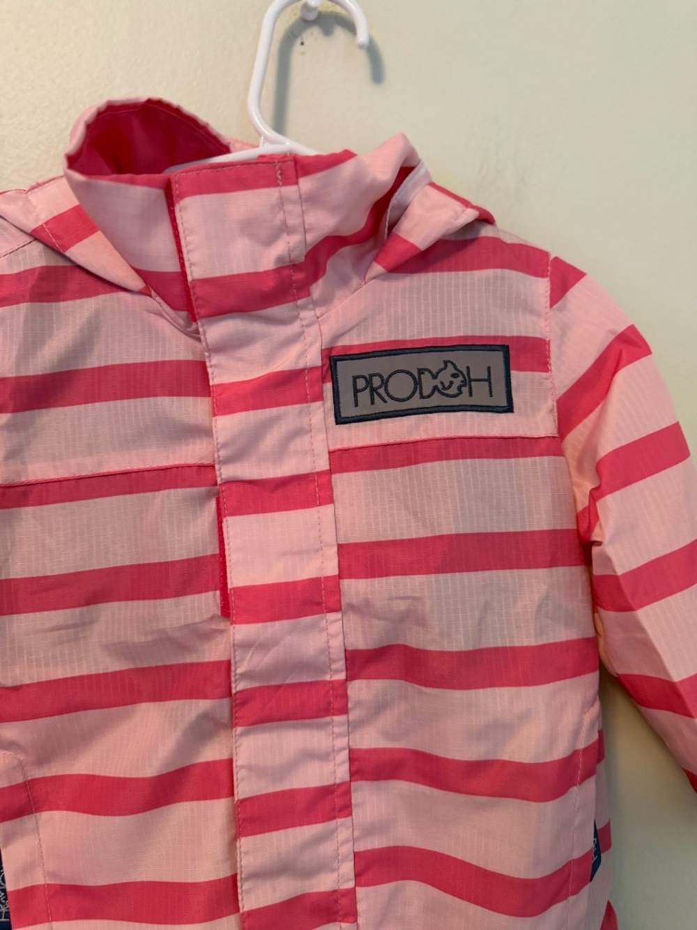 Prodoh Pink Striped Rain Jacket - Picture 2 of 4